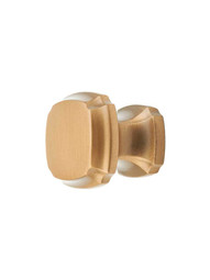 Empire Square Cabinet Knob - 1 3/8 inch x 1 3/8 inch in Brushed Bronze.